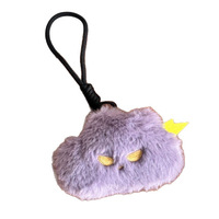 Pendentif Nuage Émotionnel Doux et Breloque de Sac Nuage Mignon - Porte-clés en Peluche Créatif Mini Format, Ornement pour Sac à Dos en Forme de Nuage Sombre