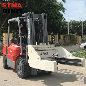 Forklift Clamp STMA Brand 3 Ton 3.5 Ton Diesel Forklift Brick Clamp Concrete Block Clamp Attachments