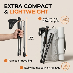 <span class=keywords><strong>Bastones</strong></span> <span class=keywords><strong>de</strong></span> Trail Running <span class=keywords><strong>de</strong></span> Carbono Distance Z con Correa <span class=keywords><strong>de</strong></span> Sujeción, 105-135cm, Ajuste <span class=keywords><strong>de</strong></span> 5cm - Product Image 3