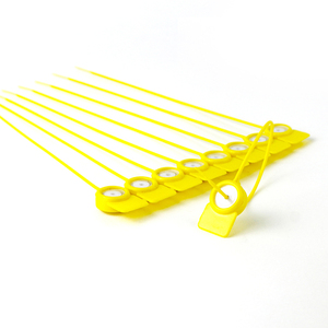 Étiquettes de sécurité en plastique à fermeture à glissière avec logo personnalisé SK1005P, échantillons gratuits, impression laser de <span class=keywords><strong>code</strong></span>-barres pour la logistique et les conteneurs - Product Image 3
