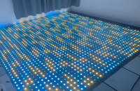 Panneau lumineux LED numérique 50x50cm pour piste de danse, avec câble et fixation magnétique, télécommande incluse, idéal pour DJ et soirées - Nouveauté 2026, Vente Flash