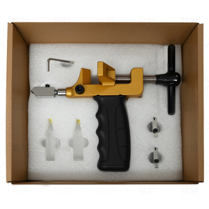 Manuel karo kesici 2 in 1 elmas kesim araçları üst dönüm kolu cam seramik DIY ev geliştirme manuel karo kesici - Product Image 1