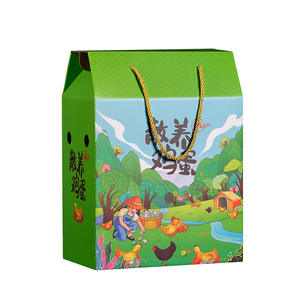 Caja de embalaje local para huevos, 30, 60, 80 unidades, caja de regalo vacía de cartón verde para huevos, personalizable - Product Image 5