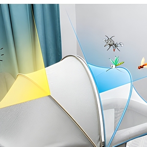 <span class=keywords><strong>Cuna</strong></span> Portátil Plegable para Bebé con Mosquitero, Inclinación Ajustable, <span class=keywords><strong>Cuna</strong></span> Multifuncional para Recién Nacido - Product Image 5