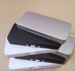 Custom Empty Food Grade Child Resistant Metal Packaging Rectangular Child Proof Tin Box Case