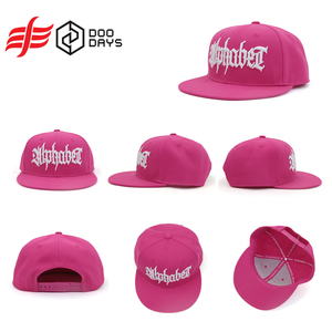 Gorras Snapback Deportivas de Hip Hop de Alta Calidad al por Mayor, Gorras de Béisbol Vintage Rosas, Gorra Ajustada con Logotipo Bordado en 3D Personalizado y Visera Plana - Product Image 5