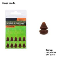 Kit d'équipement de pêche à la carpe européenne, avec perles de camouflage marron, pour la pêche en mer et la pêche au lancer, et petits accessoires