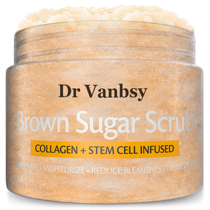 Exfoliante de Azúcar Morena para Rostro, Pies y Cuerpo, con Colágeno, Células Madre, Sal Tonificante, <span class=keywords><strong>Rosa</strong></span> y Frutas, para el Cuidado de <span class=keywords><strong>la</strong></span> Piel y Reducción de <span class=keywords><strong>la</strong></span> <span class=keywords><strong>Celulitis</strong></span> - Product Image 1