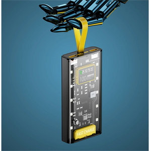 Nouvelle Arrivée Portable Batterie Externe Meilleur Mobile <span class=keywords><strong>Powerbank</strong></span> 10000mAh <span class=keywords><strong>20000mAh</strong></span> Chargeur Charge Rapide Transparent Power Banks - Product Image 3