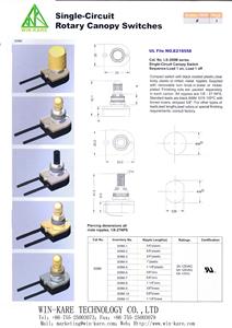Eingebauter 3A 6A 125V EIN-AUS Einpoliger Drehschalter 2 Positionen Lampenschalter für Zertifizierte Schraubklemme 360° Drehung - Product Image 6