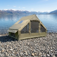Abri solaire gonflable pour le glamping, facile à installer, 4 saisons, moustiquaire, cabane, tente de camping gonflable imperméable