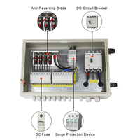 USFULL IP65 Eisen-Gehäuse Kombinierbox PV-String-Kombinierbox 4-in-1-Ausgang 4-Wege 500V 1000V 1500V PV-Kombinierbox