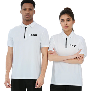 เสื้อโปโลแบบบางพอดีตัวขนาดใหญ่พิเศษสีอ่อนแบบกำหนดเองได้ทนทานเสื้อโปโลออกงานแนวธุรกิจแบบ4ทาง - Product Image 1
