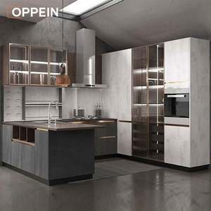 Gabinetes de Cocina Modernos de MDF de 18 mm con Acabado Brillante Australiano, con Bisagras, Correderas para Cajones, Accesorios para Fregadero, Juego de Instalación de 210 cm - Product Image 2