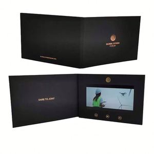 Tarjeta de Felicitación de Boda con Pantalla de 7 Pulgadas, Álbum, Invitación, Vídeo, Libro de Visitas, Papel Hecho a Mano, Venta al Por Mayor - Product Image 3