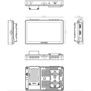 <span class=keywords><strong>FEELWORLD</strong></span> <span class=keywords><strong>F5</strong></span> <span class=keywords><strong>Pro</strong></span> V4 3D LUT กล้องวิดีโอแบบพกพาจอภาพภายนอก HDMI หน้าจอสัมผัสขนาดเล็ก DSLR จอภาพภาคสนาม - Product Image 6
