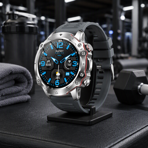 Herren Sport Smartwatch <span class=keywords><strong>SW34</strong></span> Runder Touchscreen Fitness-Tracker Herzfrequenzmesser GPS Outdoor-Armbanduhr - Product Image 3