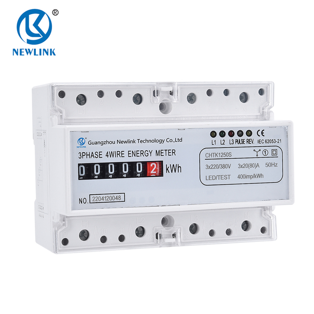 CE & IEC Certified Smart 3 Phase Energy Meter Din Rail Type with WiFi Connectivity Electric Analyzer