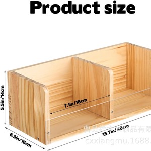 ชั้นวางซีดีไม้ ที่เก็บของความจุขนาดใหญ่ สำหรับใช้ในบ้านและสำนักงาน - Product Image 4