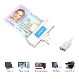 Lector de Tarjetas Inteligentes Giratorio USB2.0 CCID de Alta Velocidad, Escáner de Tarjetas de Crédito <span class=keywords><strong>y</strong></span> de Identificación ISO7816 para Oficinas Financieras - Product Image 4