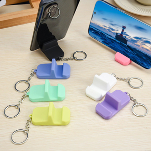 Wholesale Portable Keychain Pendant Mobile Phone Holder Stand Keyring Lightweight <b>Mini</b> <b>Desk</b> Cellphone Support - Product Image 1