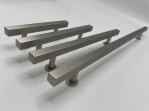 클래식 새틴 니켈 사각 조절식 바 손잡이 주방 및 빌라 가구용 스틸 - Product Image 1