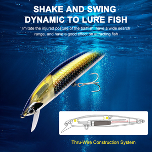 Leurre Artificiel Flottant 38g Crazy Scales Minnow pour Pêche en Mer et en Eau Douce - Accessoires de Pêche - Product Image 3