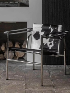 <span class=keywords><strong>Fauteuil</strong></span> design Bauhaus <span class=keywords><strong>vintage</strong></span> en <span class=keywords><strong>acier</strong></span> <span class=keywords><strong>et</strong></span> <span class=keywords><strong>cuir</strong></span> PU pour salon ou bureau moderne - Product Image 6