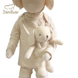 Organik pamuk bebek peluş oyuncak s bebek uyku konfor peluş oyuncak dolması hayvan peluş köpek organik bebek lovey oyuncak - Product Image 4