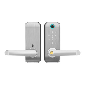 Cerradura Inteligente con Huella Dactilar y Contraseña, para Puerta de Madera, con WiFi Tuya, Almacenamiento de Datos en la Nube, de Aleación de Aluminio, Estilo Europeo Americano - Product Image 5