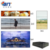 Processeur vidéo 1x2 1x3 1x4 2x2 programmable EDID, commutateurs de processeur d'image 2x4 3x4, et dispositif de fusion multi-écrans 4x1 4x2 4x3 4K