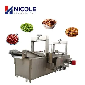 Endüstriyel SS304 çok fonksiyonlu tavuk Donut Kurkure kızartma makinesi açık fritöz kore barbekü masaları restoran için 100 - 1000 kg/saat