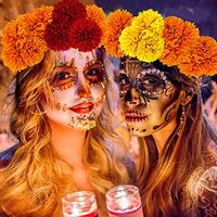 Offre Spéciale Halloween jour des morts Marigold oeillet lilas fleur mur 9cm6cm décoration de mariage