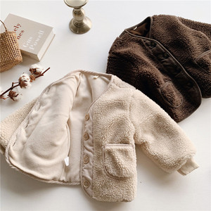 Vêtements d'extérieur chauds pour enfants en coton polaire, vestes et manteaux pour filles - Product Image 2