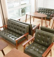 Table et chaise commerciales modernes de meubles d'hôtel de sofa de cabine de café et pour le restaurant