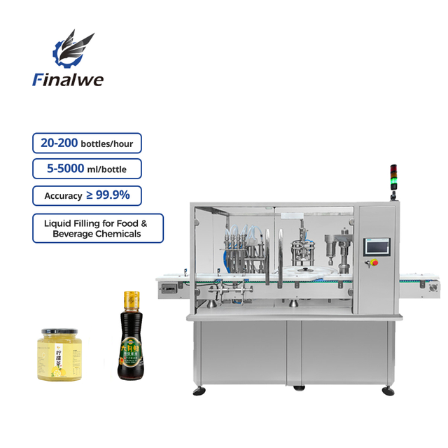 Automatic Liquid Filling Machine for Glass/Metal/Plastic Bottles 600-7000 Pcs/H Capacity Supporting Production Line Conveyor