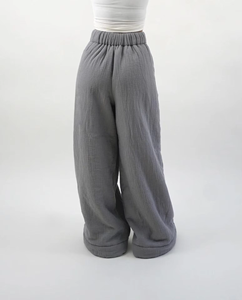 European and American Women's <strong>Pants</strong> Winter Warm <strong>Wool</strong> <strong>Pants</strong> Casual Wide Drawstring Street Women's Clothing Designer Customization - Product Image 6