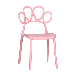 Modern Minimalist Scandinavian Style Dining Chair Plastic <b>Backrest</b> Creative Home Coffee Chair Adult Use White Pink Yellow - Product Image 5