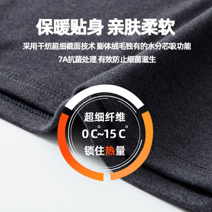 Autunno inverno uomo Slim Fit intimo termico personalizzato tinta unita mezza maglia a collo alto ampia <span class=keywords><strong>felpa</strong></span> con cappuccio - Product Image 3