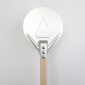 <span class=keywords><strong>Pelle</strong></span> à pizza perforée en <span class=keywords><strong>aluminium</strong></span> anodisé léger, personnalisable, détachable, avec manche en bois – Vente en gros - Product Image 2