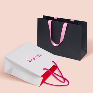 Sacs en papier d'<span class=keywords><strong>emballage</strong></span> <span class=keywords><strong>de</strong></span> <span class=keywords><strong>luxe</strong></span> pour boutiques avec votre logo, sacs cadeaux mats personnalisés pour vêtements/mariages/bijoux/cosmétiques, écologiques - Product Image 6