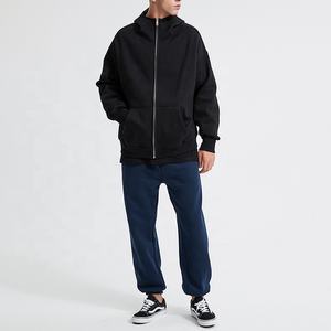 Sudadera con Capucha Premium 100% Algodón, 500gsm, Gruesa, con Cierre, para Hombre, Estilo Urbano, Logotipo Personalizado, Diseño con Estampado Puff - Product Image 5