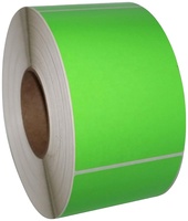 Étiquette autocollante de transfert thermique de haute qualité, imperméable, résistante à l'huile, anti-rayures, couleur personnalisée, doublure en papier vélin, étiquette d'expédition