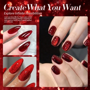 เจลทาเล็บสีแดงเข้มเชอร์รี่สำหรับตกแต่งเล็บ - Product Image 3