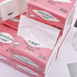 Pañuelos Faciales Absorbentes Suaves de 4 Capas Queenkale, Ecológicos, para el Hogar, Venta al por Mayor - Product Image 4