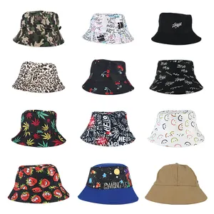 Kimtex Wholesale High Quality Cotton Plain Bucket Hat Custom Logo Fishing Cap Bucket Hats For Men Women