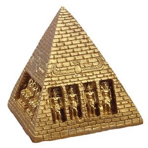 La <span class=keywords><strong>Pirámide</strong></span> Dorada de la arquitectura egipcia ESB17 resina modelo hogar colección conmemorativa - Product Image 6