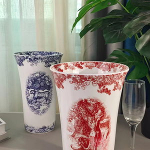 Vase en céramique de style nordique, vase à fleurs séchées, décoration créative simple pour salon, décoration d'intérieur - Product Image 2