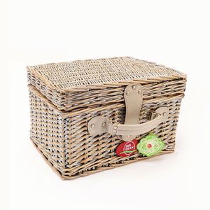 Matériau naturel Barbecue Poignées Saule Panier Pique-Nique En <span class=keywords><strong>Osier</strong></span> Avec Couvercle - Product Image 2