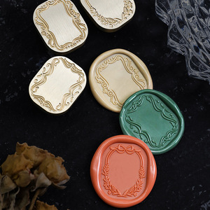 Sello de laca de estilo europeo cabeza de cobre marco de fotos cuenta de mano sobre sello de autenticación confidencialidad sello de pintura de fuego - Product Image 5